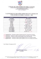Calendário de Reuniões Ordinárias 2025