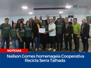 Nailson Gomes homenageia Cooperativa Recicla Serra Talhada 