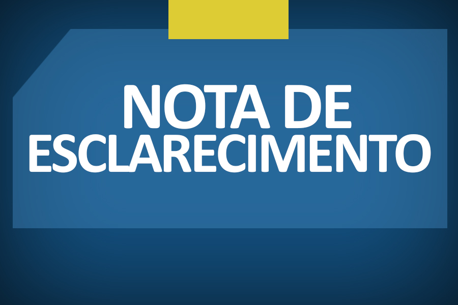 NOTA DE ESCLARECIMENTO 