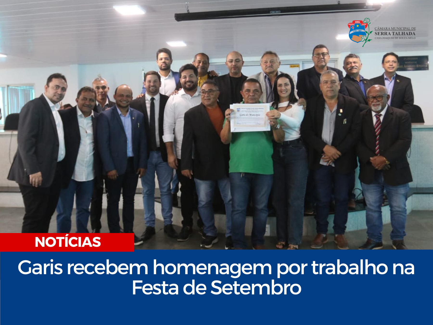 Garis recebem homenagem por trabalho na Festa de Setembro